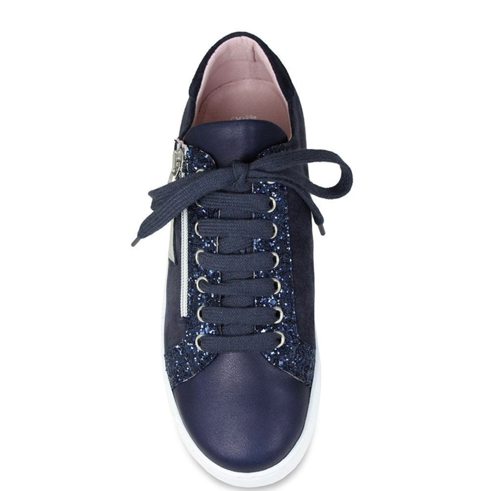 Elegant Navy Women's Platform Sneakers